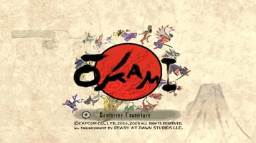 Okami screen shot title